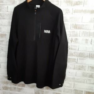 NRA sz2XL Fleece pullover, black Hunters,Fisherman,2nd Amendment Enthusiast